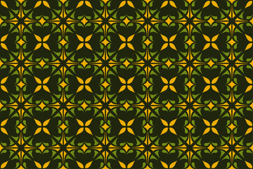 Yellow Abstract Seamless Pattern