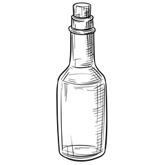 different bottle handdrawn illustration