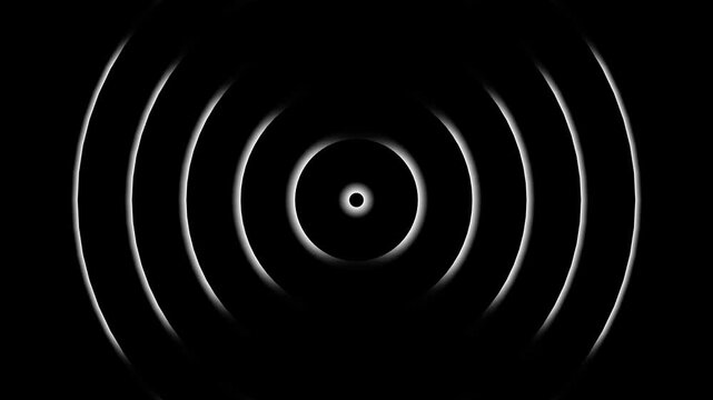 Radio wave screen background animation, Technology Radio wave station signal animation, adio wave looping screen background animation.Radar waves concept 4k video