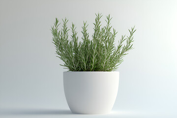 Discover how to nurture a small bunch of rosemary plants in a stylish pot for your home garden