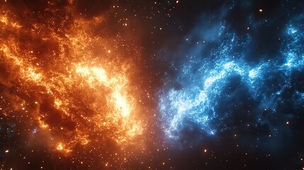 Obraz premium A versus banner adorned with sparks and lightning strikes sets the stage for exciting and intense confrontations.