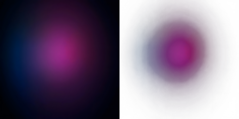 Soft Dark Gradient Background in Pink and Blue on white, black, transparent background. PNG