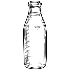 Handdrawn Fresh Cow Milk Illustration