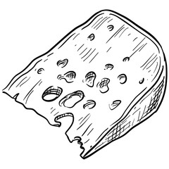 Cheese Handdrawn Illustration