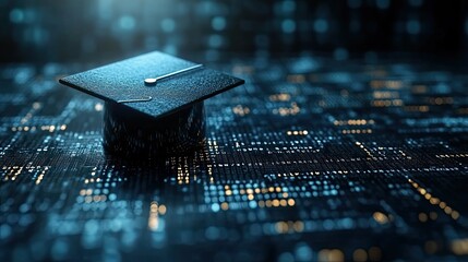 An e-learning online education concept, emphasizing learning through the internet.