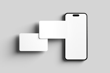 Smartphone and Credit Card Mockup