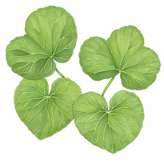Heart-shaped Green Leaves, heart shaped leaves, plant, foliage, botany, nature
