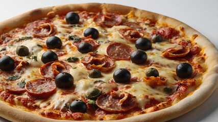 pizza isolated on white