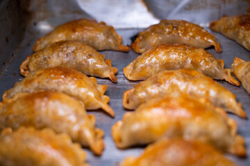 Argentine empanadas dumplings just baked