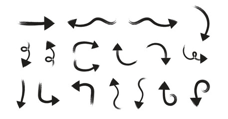 grunge arrow vector. grunge arrow brush. grunge arrow paint