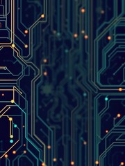 Abstract digital circuit pattern on a computer technology background, technology, business