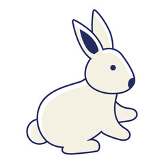 rabbit animal cartoon icon