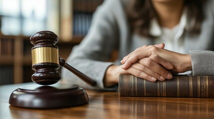 Lawyer Assisting Client in Office Setting