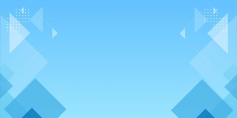 Biru Geometri Modern Selamat Datang Peserta Didik Baru Banner - 1