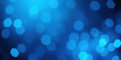 Obraz premium Abstract blue background with soft and dreamy bokeh lights in shades of turquoise and navy, abstract, lights