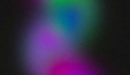 Abstract dark colors glowing grainy gradient backdrop. Soft purple blue color noisy gradient, vibrant color flow,wave shaped, bright, shine, noise texture, banner, poster