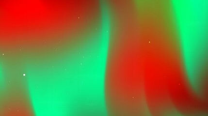 An abstract image with a red and green gradient, featuring scattered lights for a soft and colorful effect.