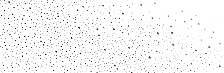 Abstract Minimalistic Pattern of Black Dots on white and transparent background. PNG