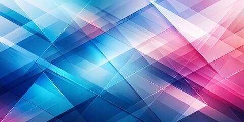Obraz premium Abstract Interplay of Vibrant Hues and Geometric Shapes in a Modern Design