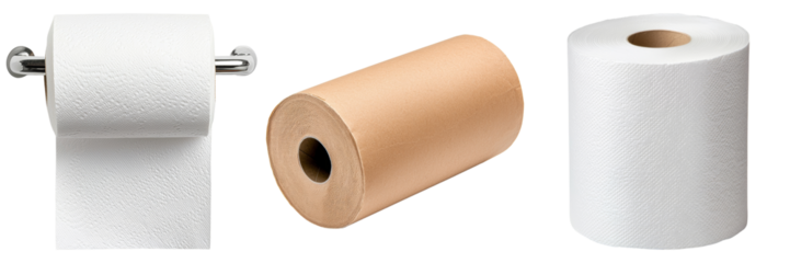 Different Types of Paper Rolls Toilet Paper Kitchen Towels and More