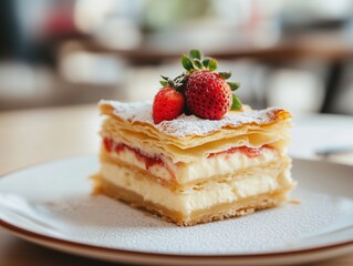 Cakes, cheesecakes, and sweet desserts with beautifully decorated fruits.