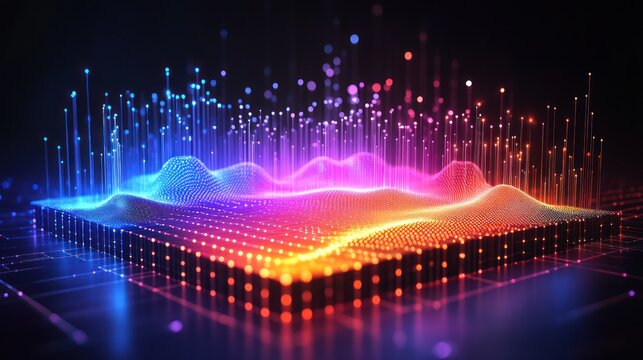 A quantum computer simulation with advanced holographic projections of data flowing through a 3D quantum circuit, reflecting the possibilities of quantum cryptography and advanced computing power