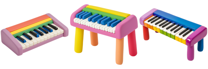 Colorful Toy Pianos for Creative Play and Music Exploration
