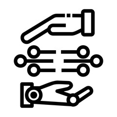 robotic Line Icon