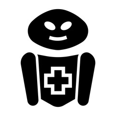 robot nurse Solid icon