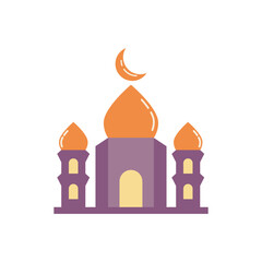 Mosque Islamic logo icon