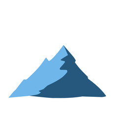 Flat design illustration of an iceberg