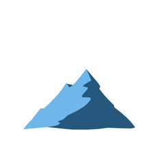 Fototapeta premium Flat design illustration of an iceberg