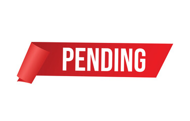 pending banner design. pending icon. Flat style vector illustration.