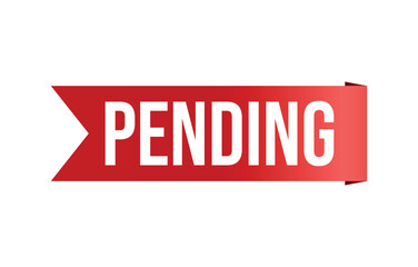 pending banner design. pending icon. Flat style vector illustration.