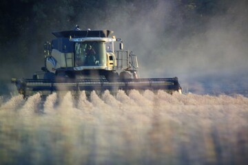 tractor working in the field