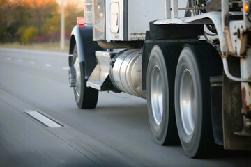 truck on the road