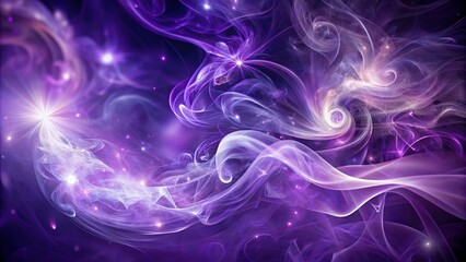 Fototapeta premium Cosmic Nebulae of Purple Hues and Glimmering Stars