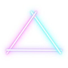 triangle neon frame