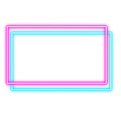 rectangle neon frame
