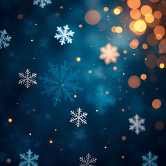 christmas background with snowflakes