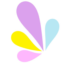 Abstract Organic Blob Pastel