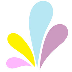 Abstract Organic Blob Pastel