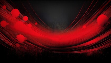 Fototapeta premium Abstract background with red streaks of light and bokeh effect.