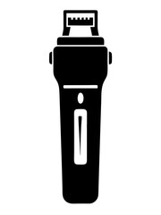 Electric shaver silhouette vector illustration 