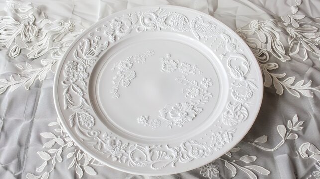 White European Italian Plate - an elegant and classic design. This white plate embodies the essence of Italian dining and adds sophistication to any table setting.