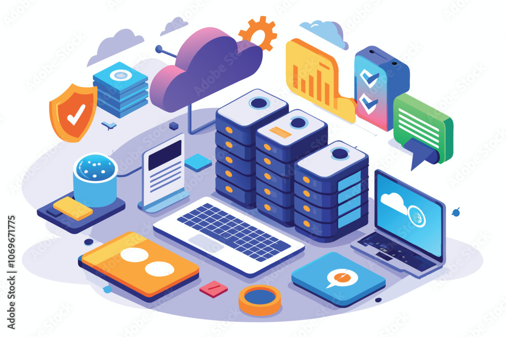 Poster secure cloud server infrastructure with integrated security and mobile device management