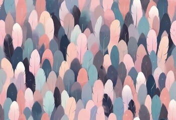 Bird feathers, abstract urban, cityscape colors.