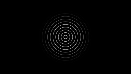 Radio waves concentric circle. Sonar or sound wave ring collection. Dotted and linear epicentre, target, radar icon concept. Ripple radial signal or vibration elements.
