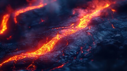 Fototapeta premium Molten Lava Flow