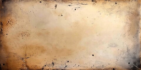 Old grungy background textured surface predominantly beige color Vintage distressed paper texture